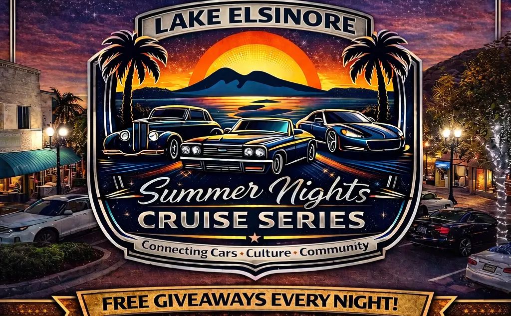 Lake Elsinore Summer Nights Car Cruise partial flyer 2026